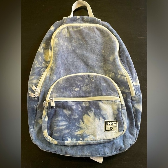 Roxy To The Beach Bijou Blue Tie Dye Backpack - Picture 2 of 12